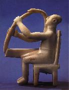 unknow artist Seated Harp Player USA oil painting artist